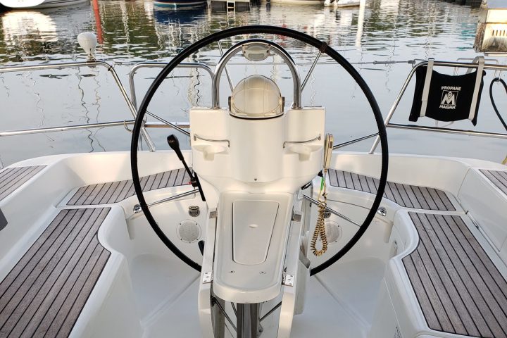 a boat sitting on top of a table