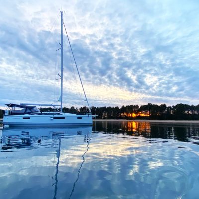 a boat on a body of water