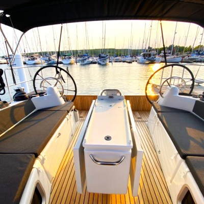 a boat that is sitting on a table