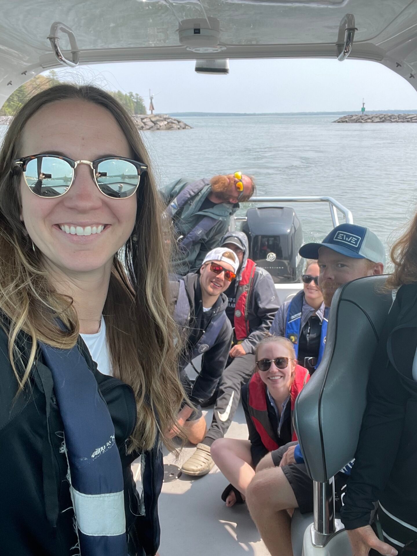 a couple of people that are standing in the water