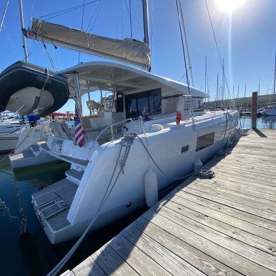 a large ship in the water