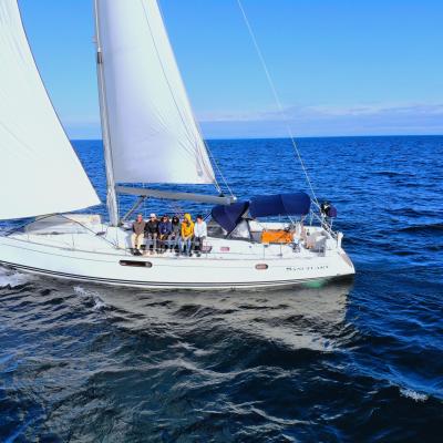 a boat on a body of water