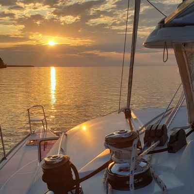 a boat on a body of water