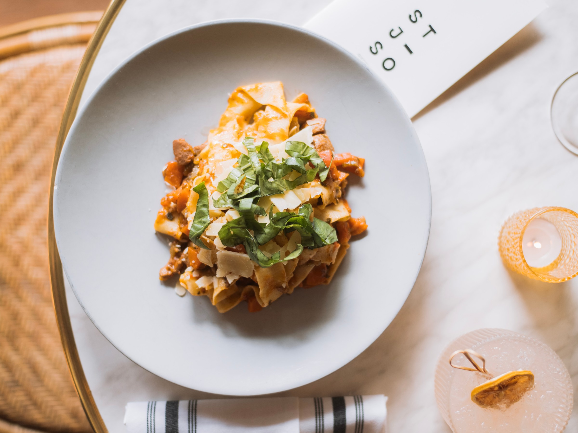 a plate of food on a table